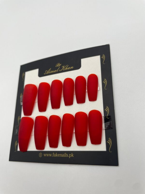 Blood Red Long Nails