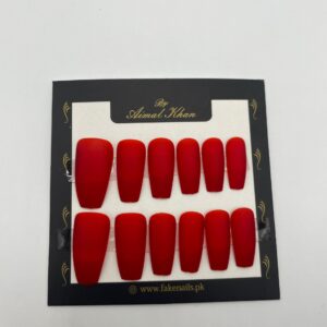 Blood Red Long Nails
