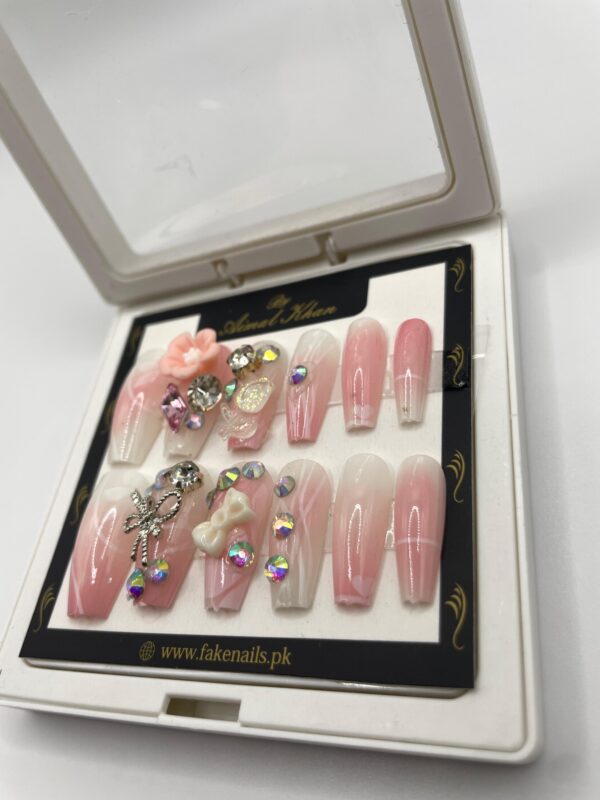 Floral Blush Nails
