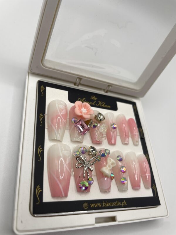 Floral Blush Nails
