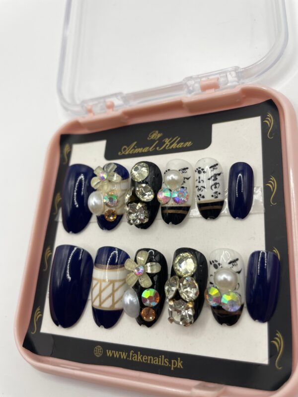 Navy Luxe Nails