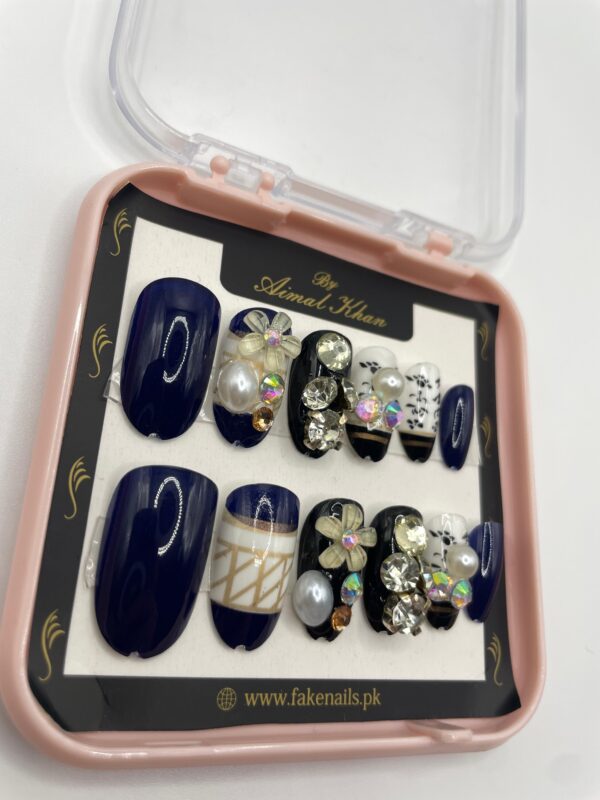 Navy Luxe Nails