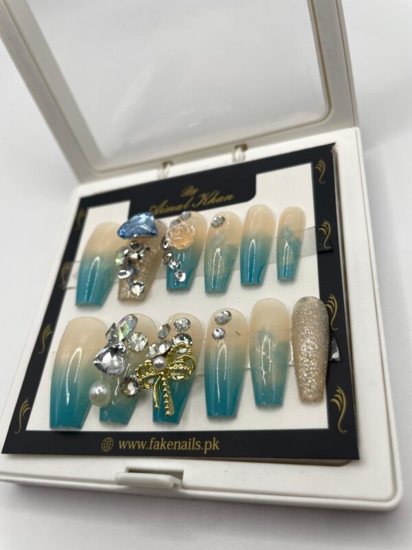 Ocean Glow Nails