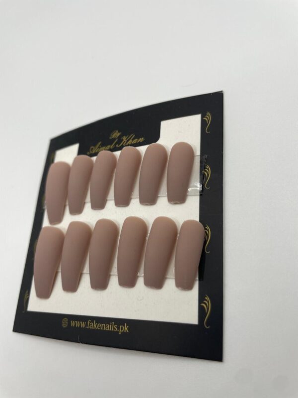 Taupe Long Nails